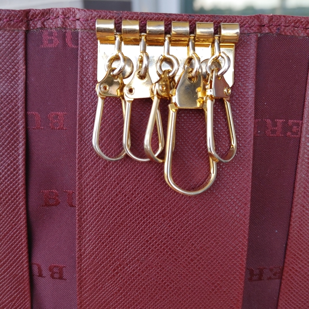 Burberry Check Print Canvas Leather Keyholder - Picture 7 of 14